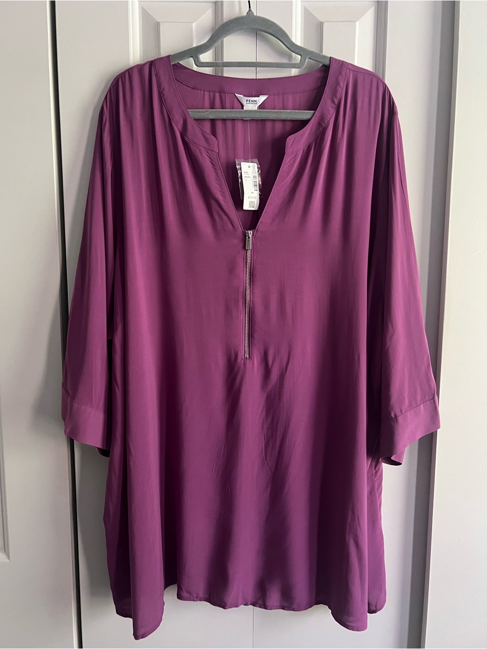 Penningtonβs 4x purple tunic blouse